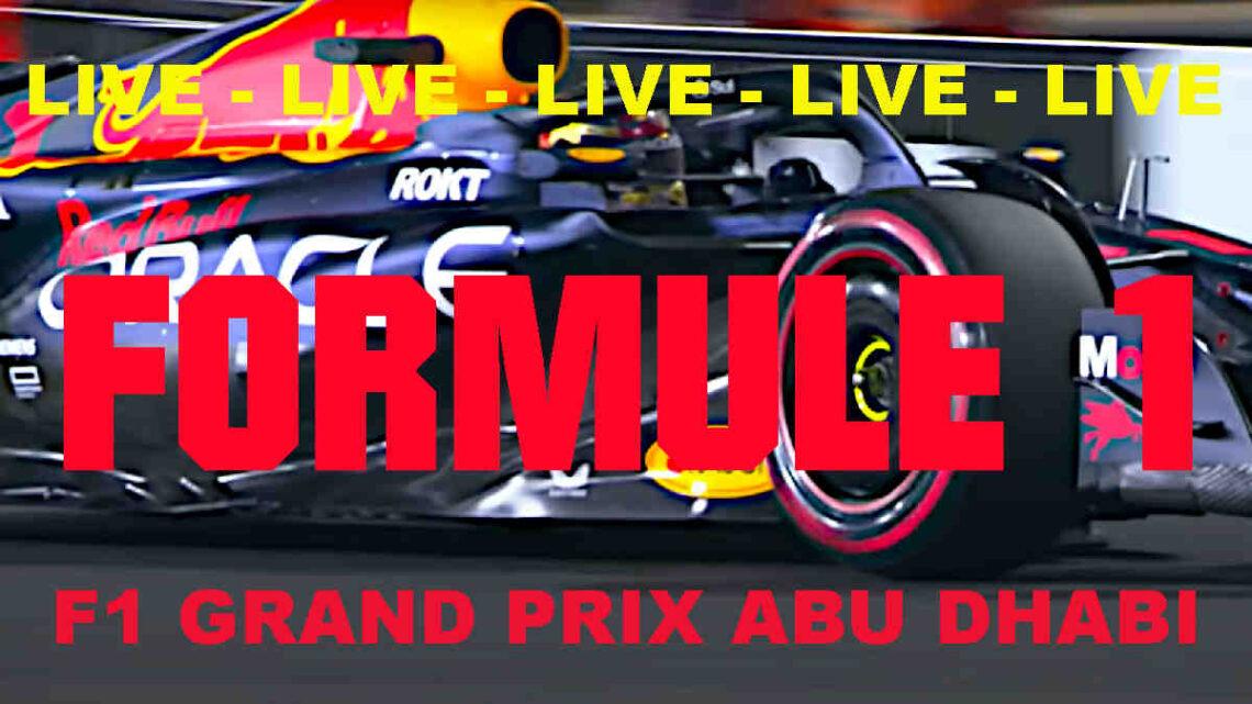 Live F1 GP Abu Dhabi 2023